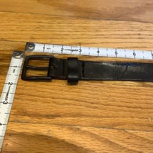 Men’s - Black on Black metal buckle - cow leather